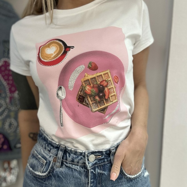 T-shirt BREAKFAST PINK