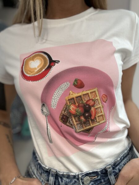 T-shirt BREAKFAST PINK