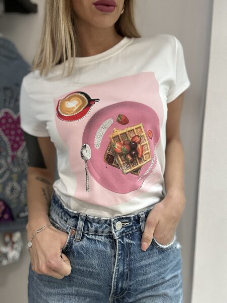 T-shirt BREAKFAST PINK