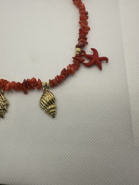 Collana Marina con pietre corallo - immagine 4