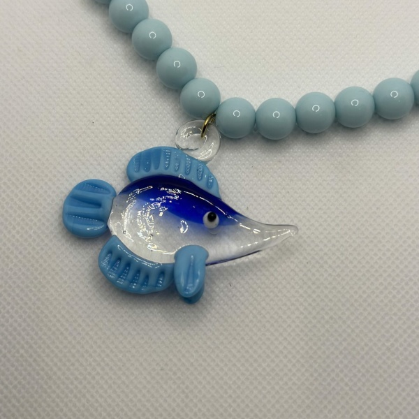 Collana pesciolino azzurro - immagine 3