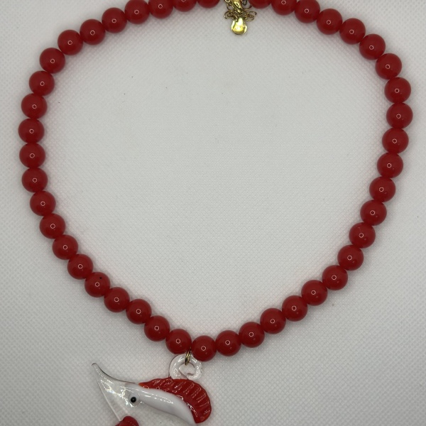 Collana pesciolino rosso - immagine 2