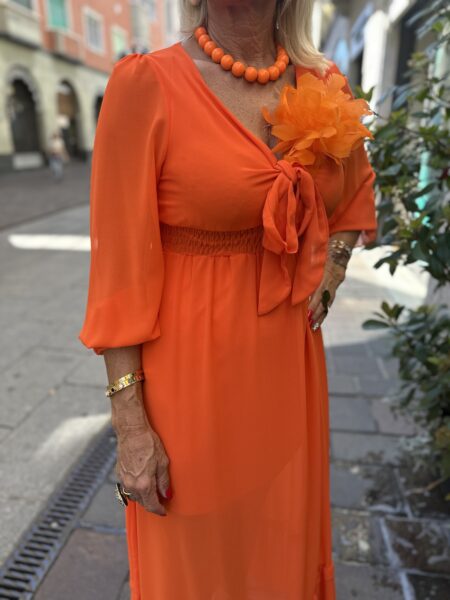 Vestito arancione - immagine 3