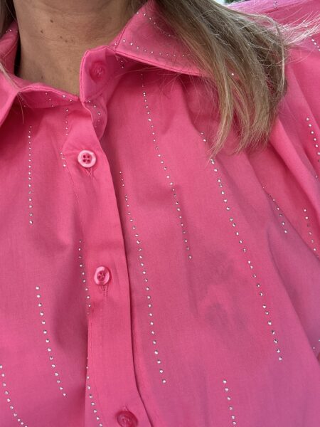 Completo microstrass fucsia - immagine 3