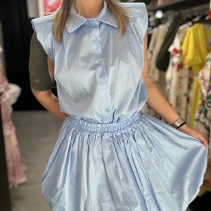 Completo microstrass azzurro