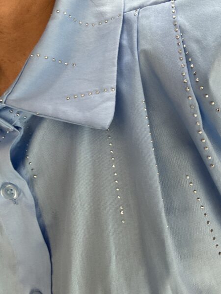 Completo microstrass azzurro - immagine 2