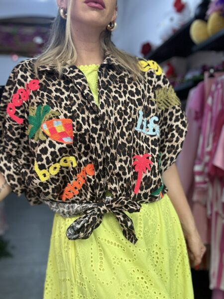 Camicia crop Leopardata - immagine 4