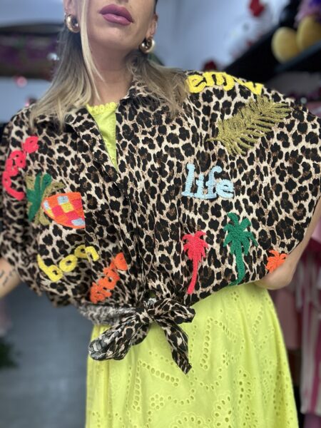 Camicia crop Leopardata - immagine 3
