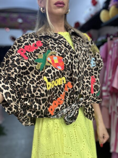 Camicia crop Leopardata - immagine 2