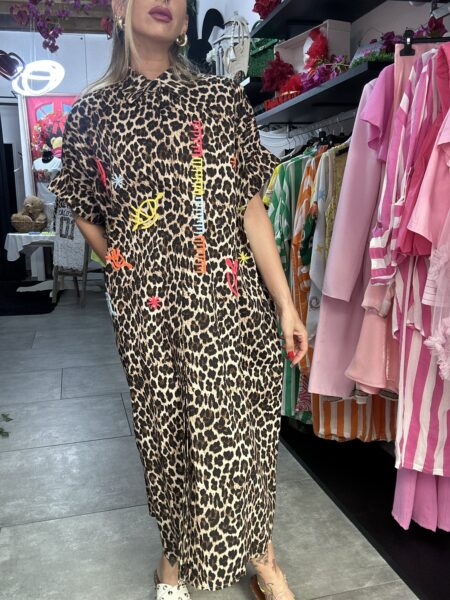 Maxi camicione/ vestito Leopardato - immagine 4