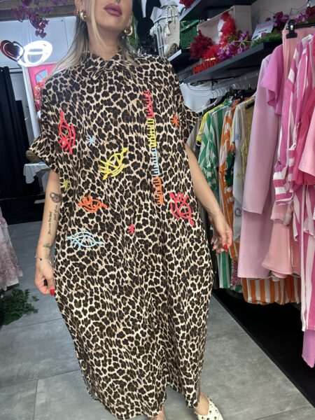 Maxi camicione/ vestito Leopardato - immagine 2