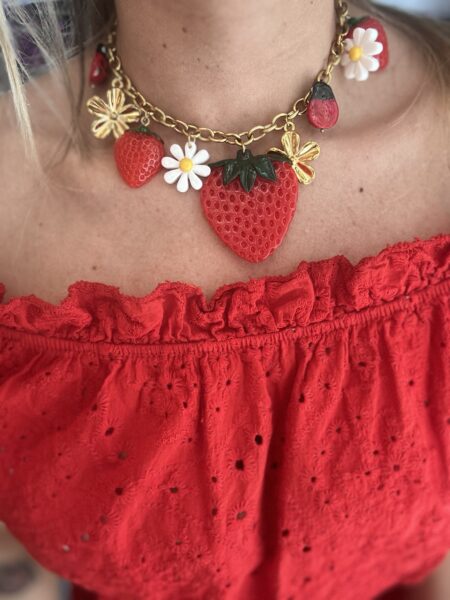 Collana fragola - immagine 5