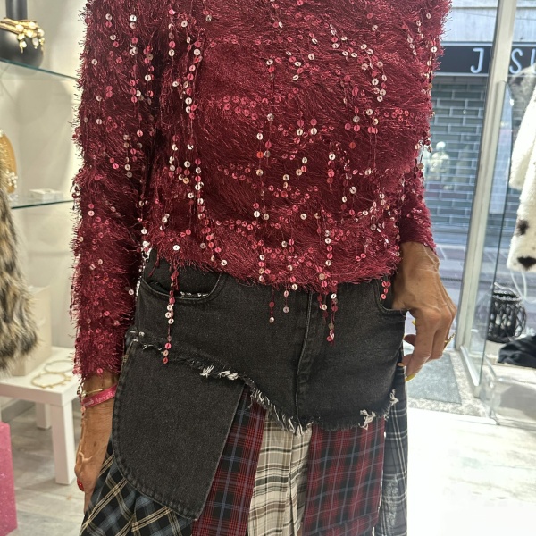 Pantaloncino effetto gonna
