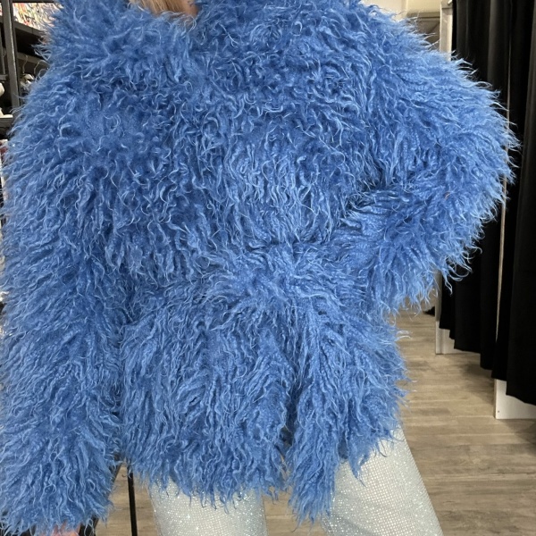 Eco pelliccia Azzurra