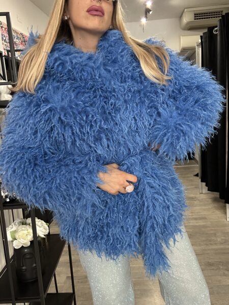 Eco pelliccia Azzurra - immagine 4