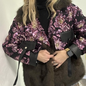 Pelliccia Paillettes