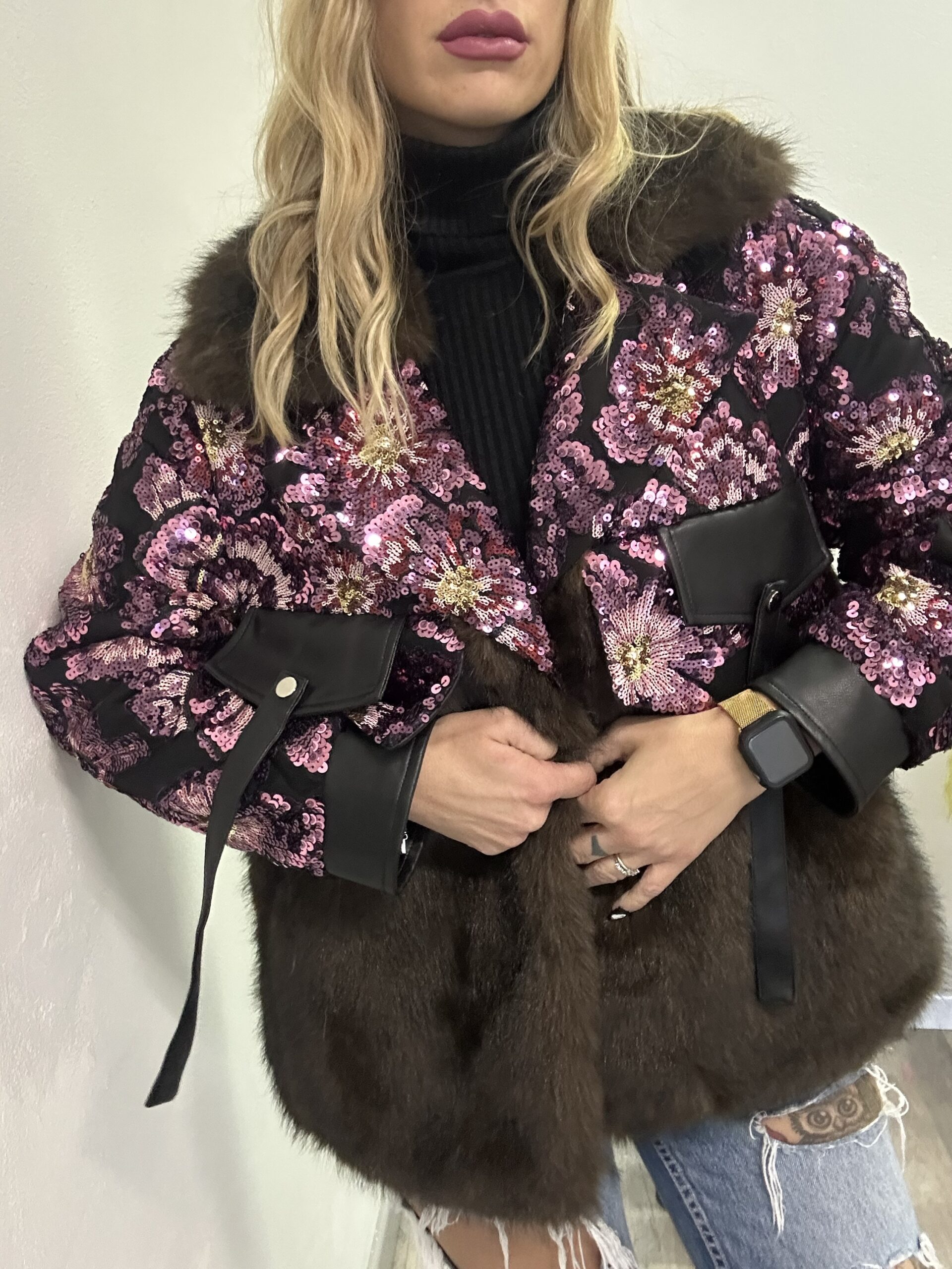 Pelliccia Paillettes