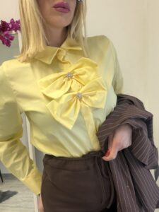 Camicia Fiocco giallo
