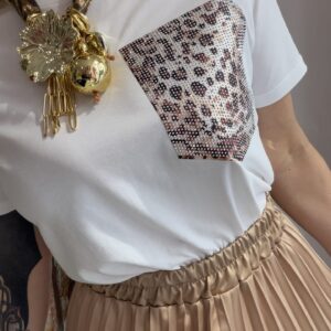 T-shirt taschino Leopardato