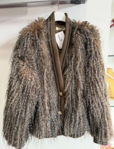 Cardigan Bomber in Ecopelliccia "Glam”